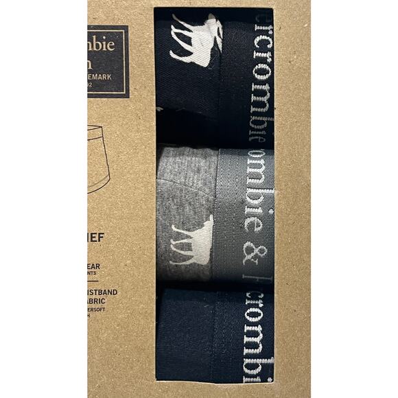 M2-80 ABERCROMBIE & FITCH NWT Men's Boxer Brief Cotton Underwear 3-PACK Large - Picture 3 of 9